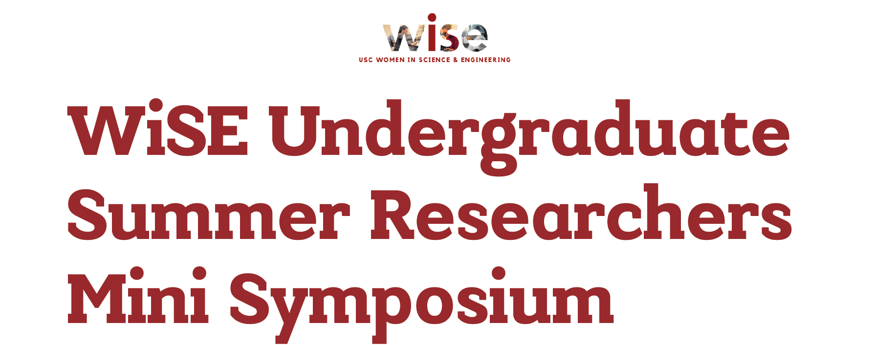 Featured image for “[UG] WiSE Undergraduate Summer Research Mini Symposium”