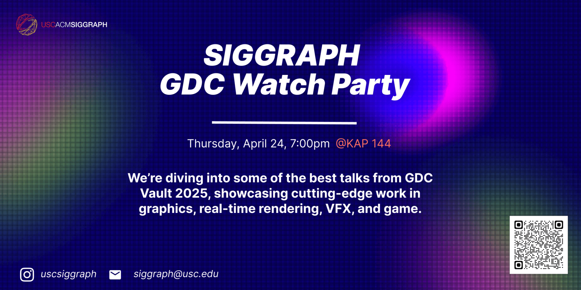 Featured image for “[UG/MS/PhD] SIGGRAPH GDC Watch Party”