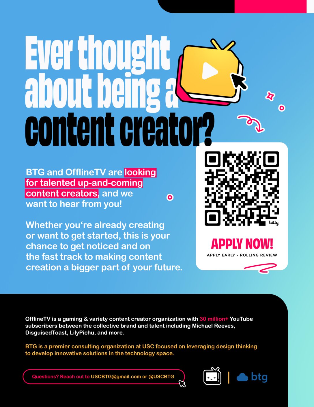 Featured image for “[UG/MS/PhD] OTV Content Group: Students Chance to Explore Content Creation”