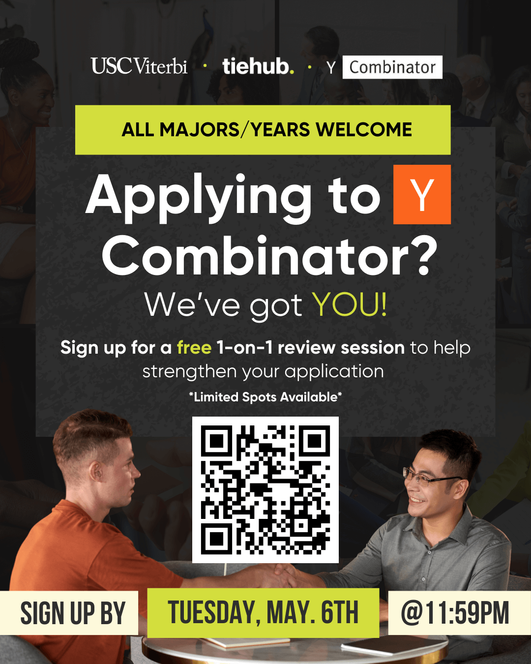 Featured image for “[UG/MS/PhD] Free YC Application Office Hours for USC Founders”