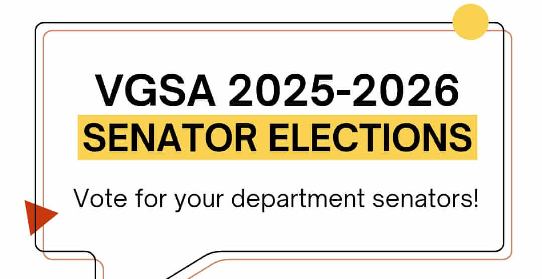 Featured image for “[MS/PhD] VGSA Department Senator Election Voting Happening Now!”
